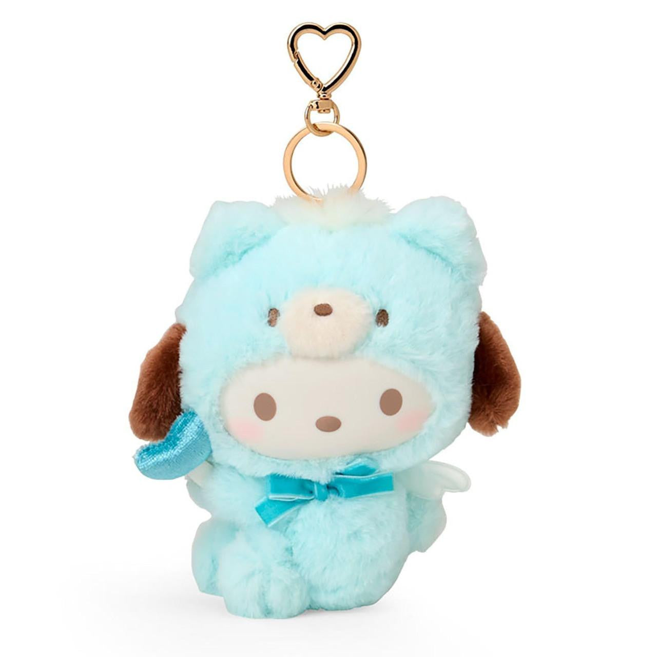 SANRIO | Pochacco Mascot Holder Plush Keychain Bag Charm 120×80×140mm (Fluffy Angel Bear)