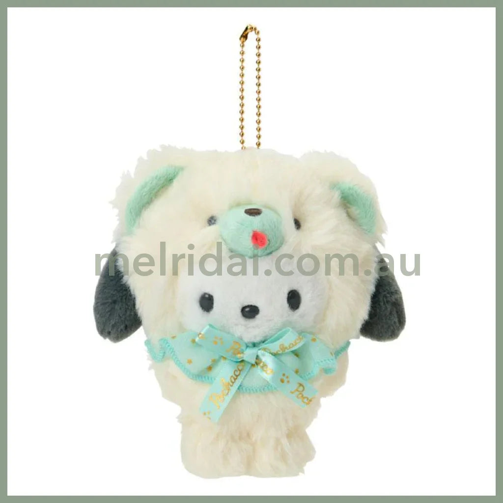 SANRIO | Pochacco Mascot Holder Plush Keychain 13×8×14cm (Fuwamosa Doll)