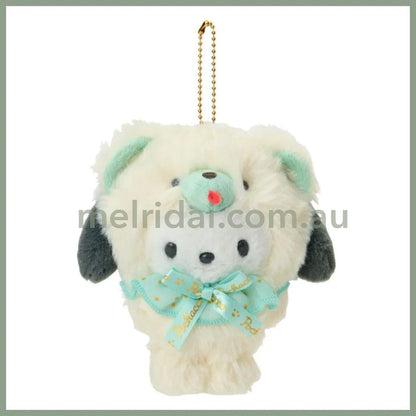 SANRIO | Pochacco Mascot Holder Plush Keychain 13×8×14cm (Fuwamosa Doll)