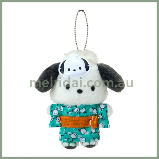 SANRIO | Pochacco Mascot Holder Plush Keychain Bag Charm 10.5×6.5×14.5cm (Summer Festival Character!)