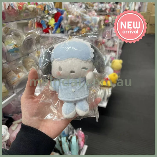 SANRIO | Pochacco Mascot Holder Plush Keychain Bag Charm 10cm Approx. (Pyjama Party)