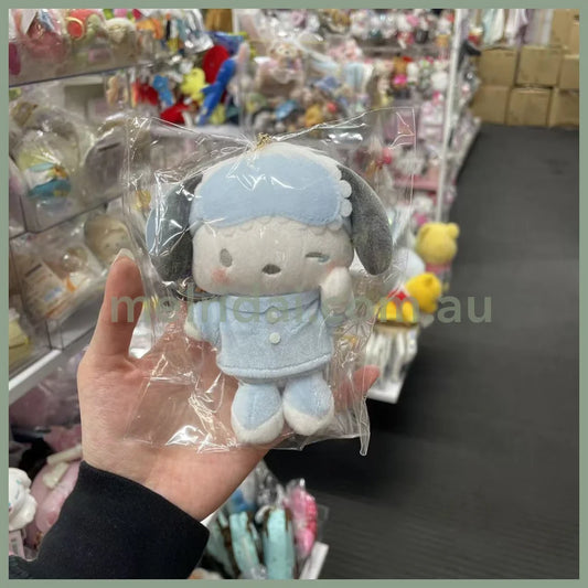 SANRIO | Pochacco Mascot Holder Plush Keychain Bag Charm 10cm Approx. (Pyjama Party)