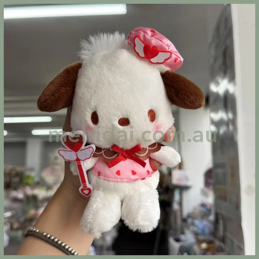 Sanrio | Pochacco Plush Keychain Mascot Holder 9.5 X 14.5 15.5Cm (Magical Heart)