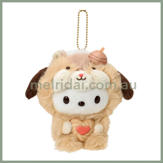 SANRIO | Pochacco Plush Keychain Mascot Holder Bag Charm 135×135×150mm (Fluffy Squirrel)