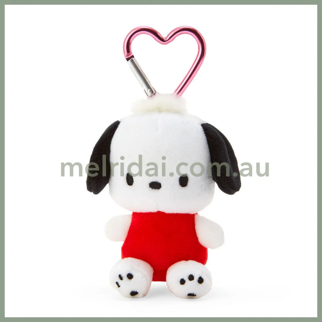 Sanrio｜Pochacco Plush Mascot Holder With Heart Carabiner About 9Cm