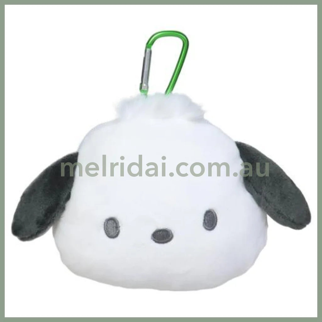 SANRIO | Pochacco Plush Zipper Mascot Mini Pouch with Carabiner 200×110×50mm