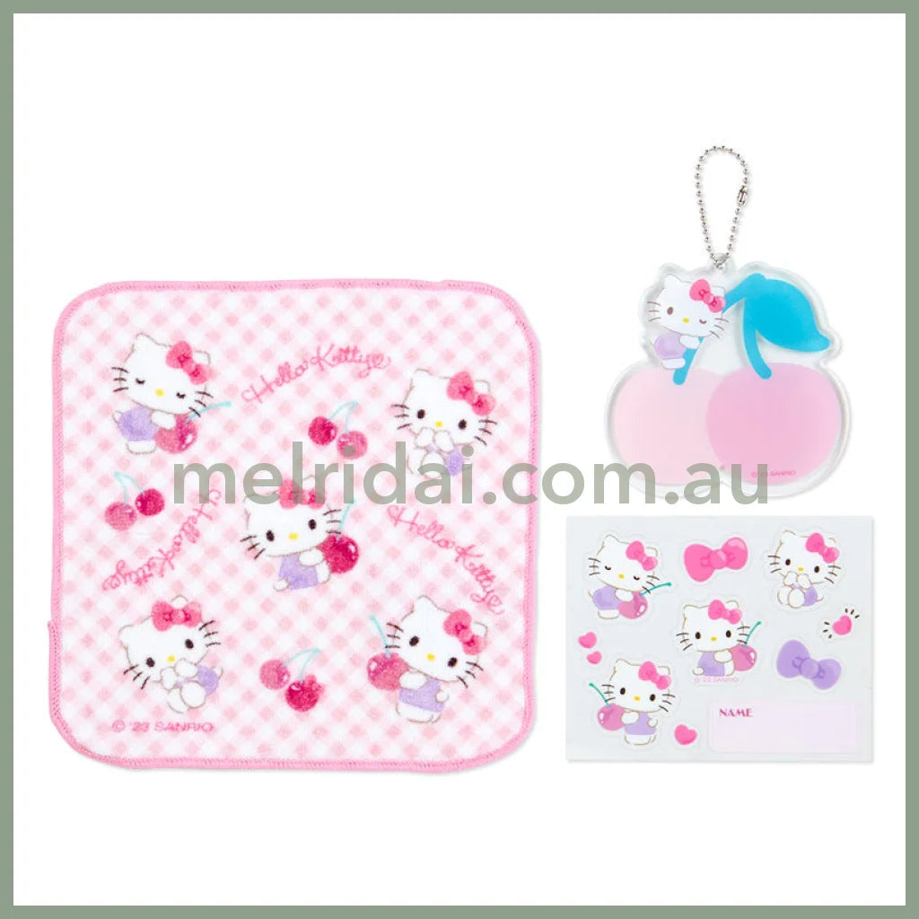 Sanrio | Pochette Set 16.5×6×12Cm Pvc Bag With Mini Towel And Sticker Pvc++