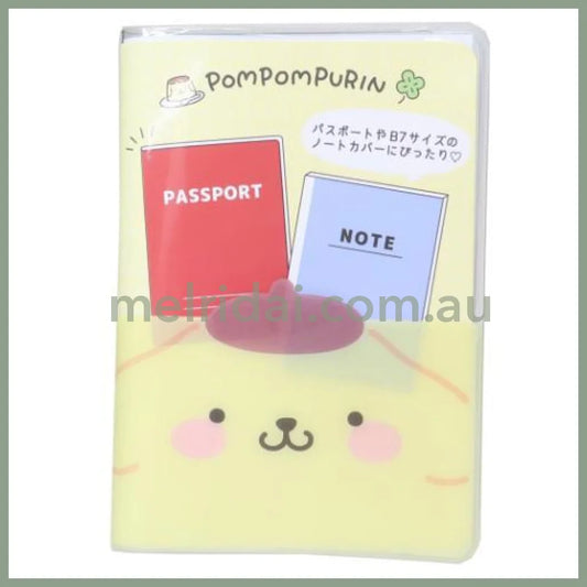 SANRIO | Pom Pom Puri Pompompurin B7 Stationery Multi-Case Passport Case Cover with Pocket 136 x 95 x 10cm