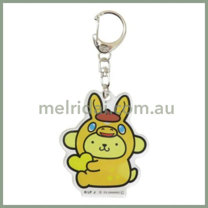 SANRIO | Pom Pom Purin Acrylic Keychain 59×42×3mm (Rody Bounce Horse)