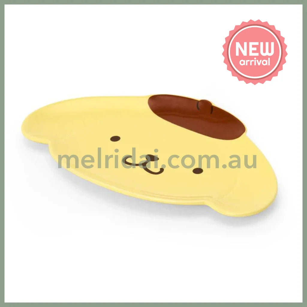 SANRIO | Pom Pom Purin Face Shaped Plate Microwave Dishwasher And Dryer Safe 200x116x15mm
