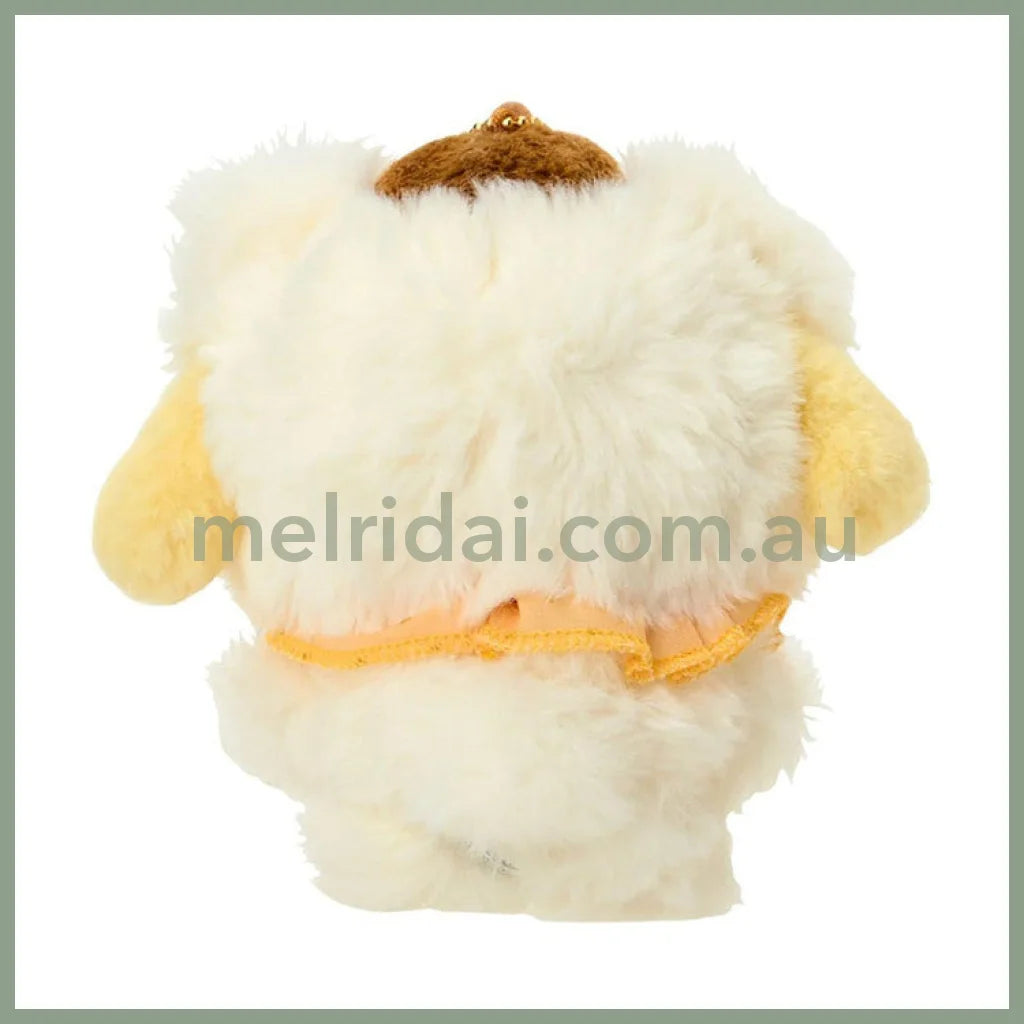 SANRIO | Pom Pom Purin Mascot Holder Plush Keychain 13×8×14cm (Fuwamosa Doll)