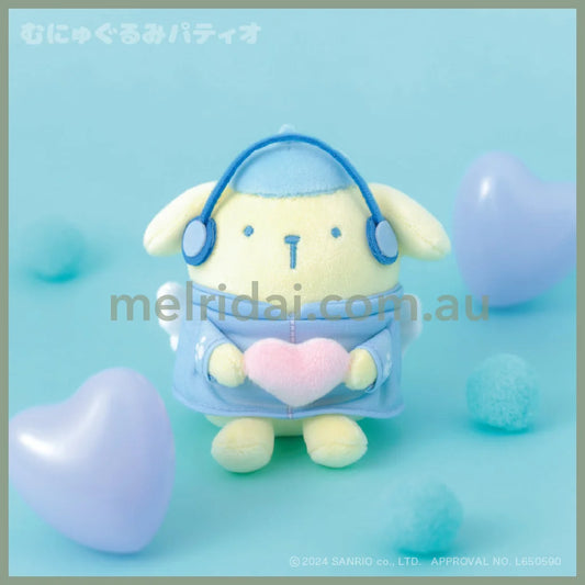 Sanrio | Pom Purin Plush Keychain Mascot Holder 10Cm (Angel Jersey)