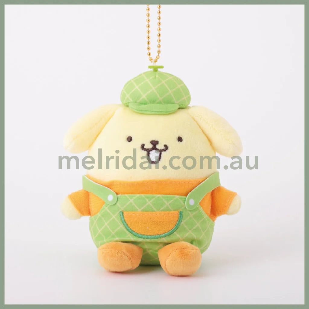 Sanrio | Pom Purin Plush Keychain Mascot Holder 10Cm (Melon)