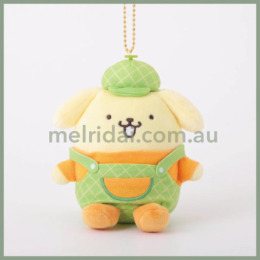 Sanrio | Pom Purin Plush Keychain Mascot Holder 10Cm (Melon)