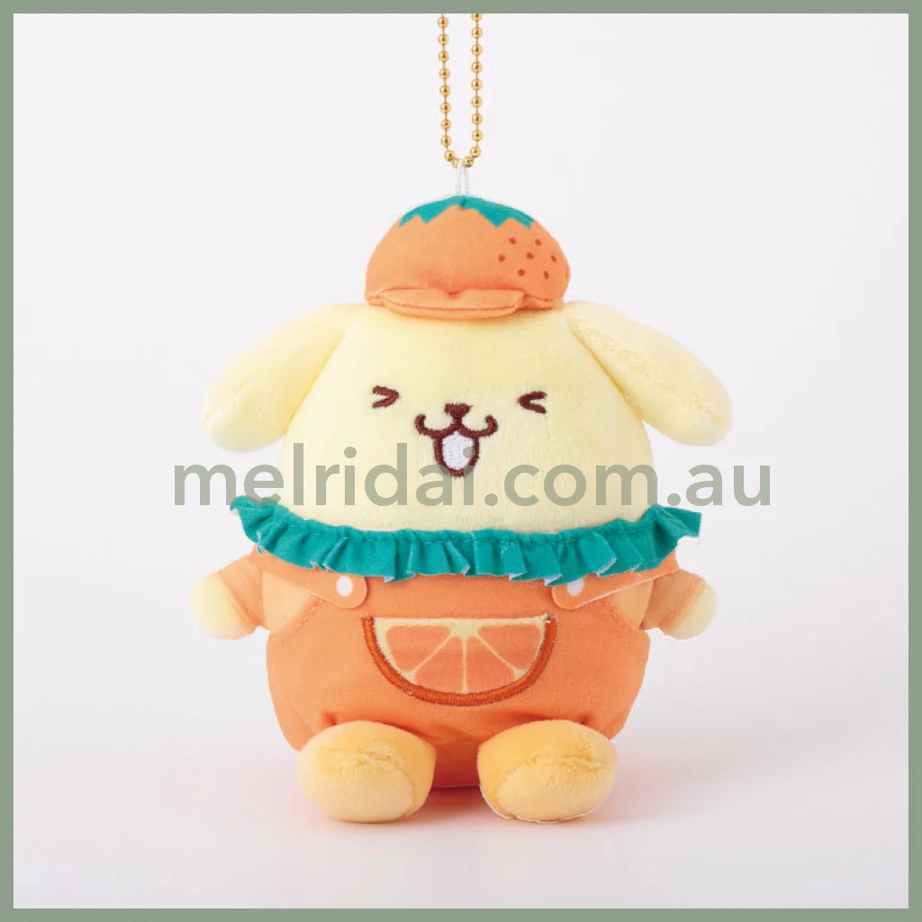 Sanrio | Pom Purin Plush Keychain Mascot Holder 10Cm (Orange)