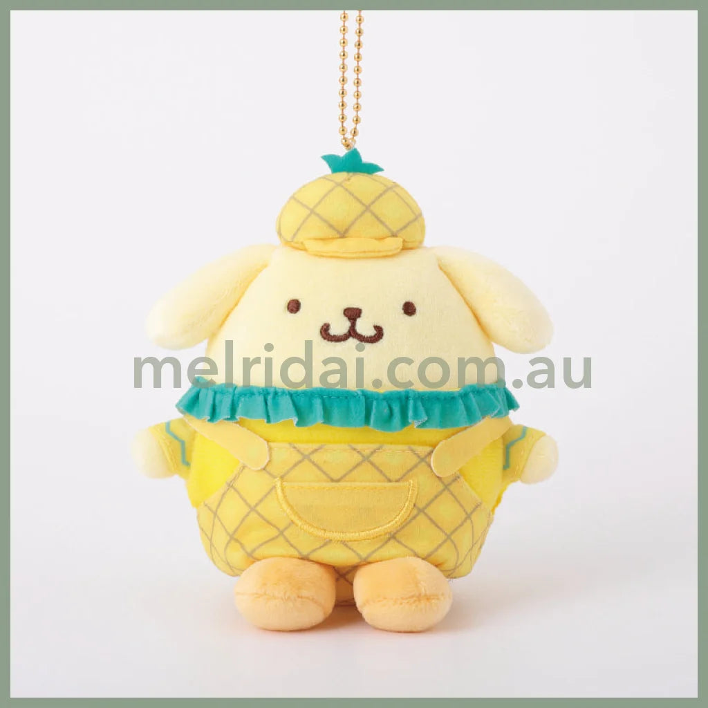 Sanrio | Pom Purin Plush Keychain Mascot Holder 10Cm (Pineapple)