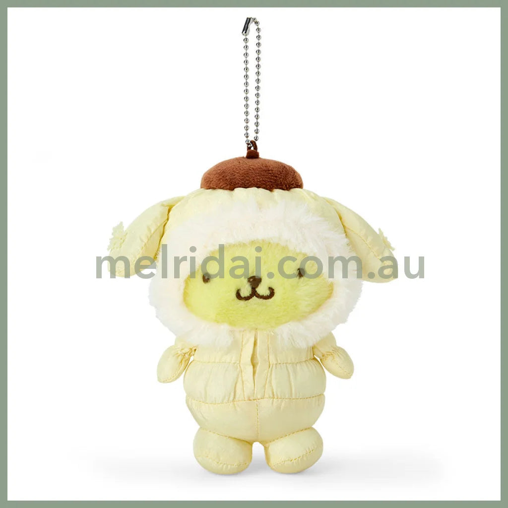 Sanrio | Pom Purin Plush Keychain Mascot Holder 9.5×7.5×12.5Cm (Fuwapuku Winter)
