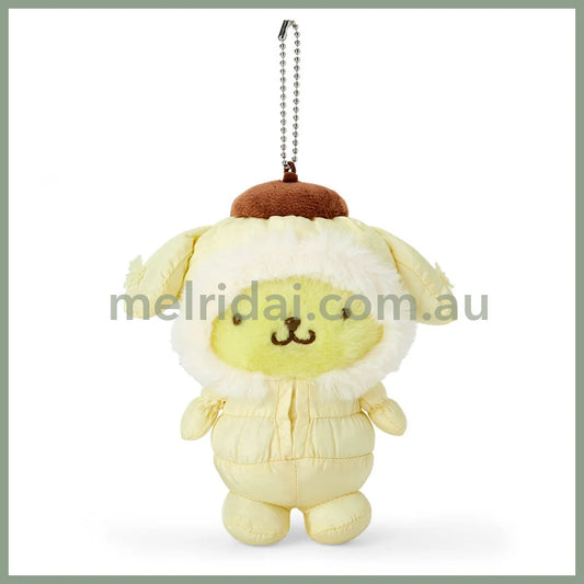 Sanrio | Pom Purin Plush Keychain Mascot Holder 9.5×7.5×12.5Cm (Fuwapuku Winter)