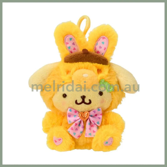 SANRIO | Pom Pom Purin Plush Mascot Holder Plush Keychain 14×9×16cm (Spring Rabbit)