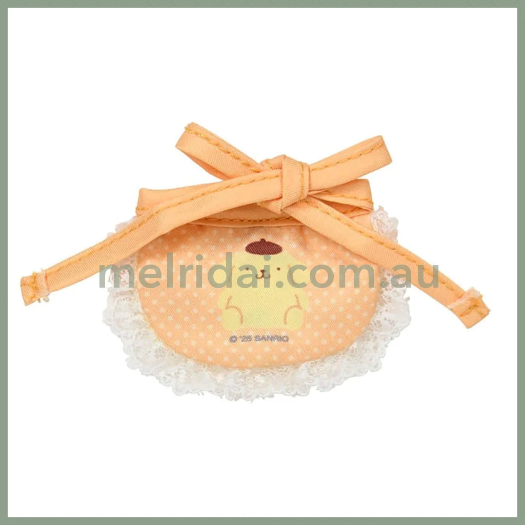 SANRIO | Pom Pom Purin Pompompurin Double Sided Dress-up Clothes - S/M 14.2 x 11.5 x 1cm (Pitatto Friends Bib)