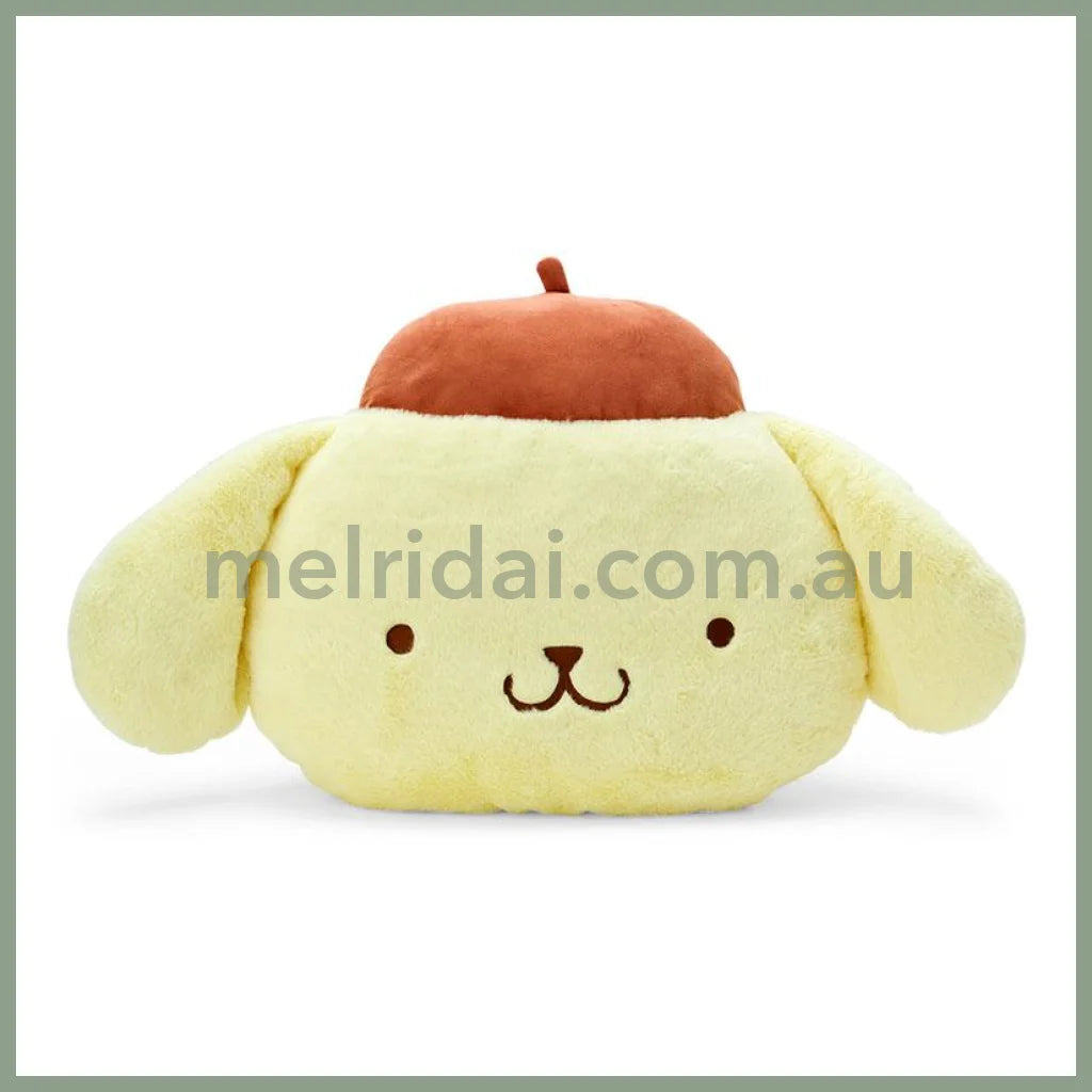 SANRIO | Pom Pom Purin Pompompurin Face-shaped Cushion 76×15×42cm