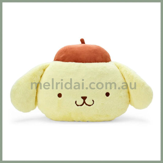 SANRIO | Pom Pom Purin Pompompurin Face-shaped Cushion 76×15×42cm