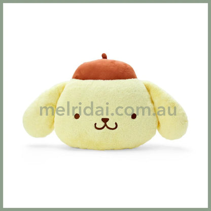 SANRIO | Pom Pom Purin Pompompurin Face-shaped Cushion 53×10×30cm