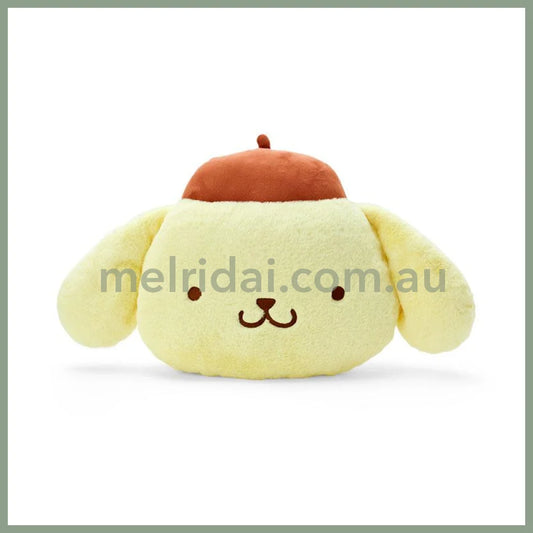 SANRIO | Pom Pom Purin Pompompurin Face-shaped Cushion 53×10×30cm