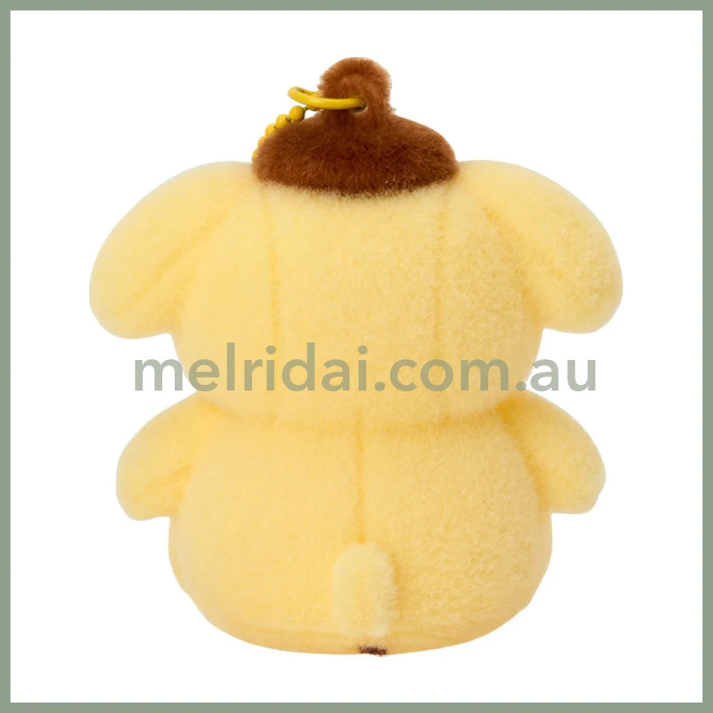 SANRIO | Pom Pom Purin Pompompurin Flocky Mascot Holder Keychain Bag Charm 50×45×70mm