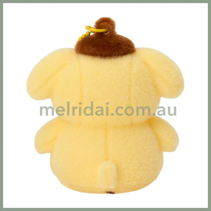 SANRIO | Pom Pom Purin Pompompurin Flocky Mascot Holder Keychain Bag Charm 50×45×70mm