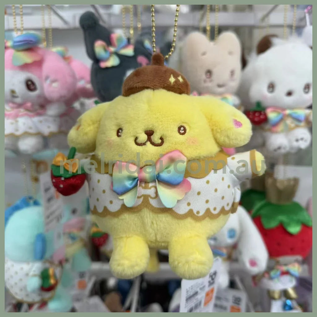 SANRIO | Pom Pom Purin / Pompompurin Mascot Holder Plush Keychain Bag Charm 11×15.5×7.5cm (50th Anniversary