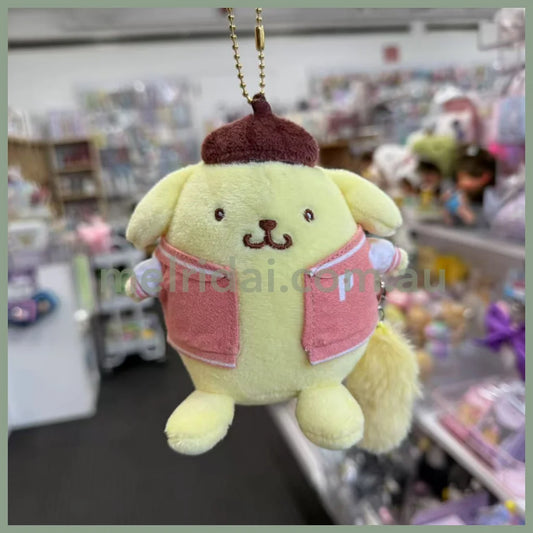 SANRIO | Pom Pom Purin Pompompurin Mascot Holder / Plush Keychain / Bag Charm (Pop up Store Limited)