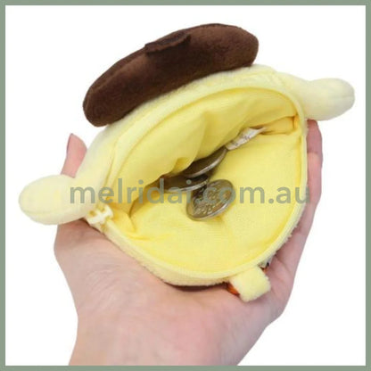 SANRIO | Pom Pom Purin / Pompompurin Zipper Mascot with Carabiner Pouch Keychain Bag Charm 5 x 11 x 20cm