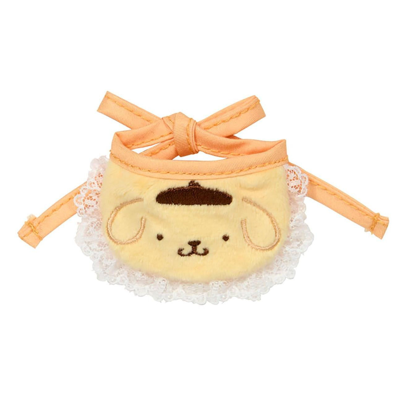 SANRIO | Pom Pom Purin Pompompurin Double Sided Dress-up Clothes - S/M 14.2 x 11.5 x 1cm (Pitatto Friends Bib)