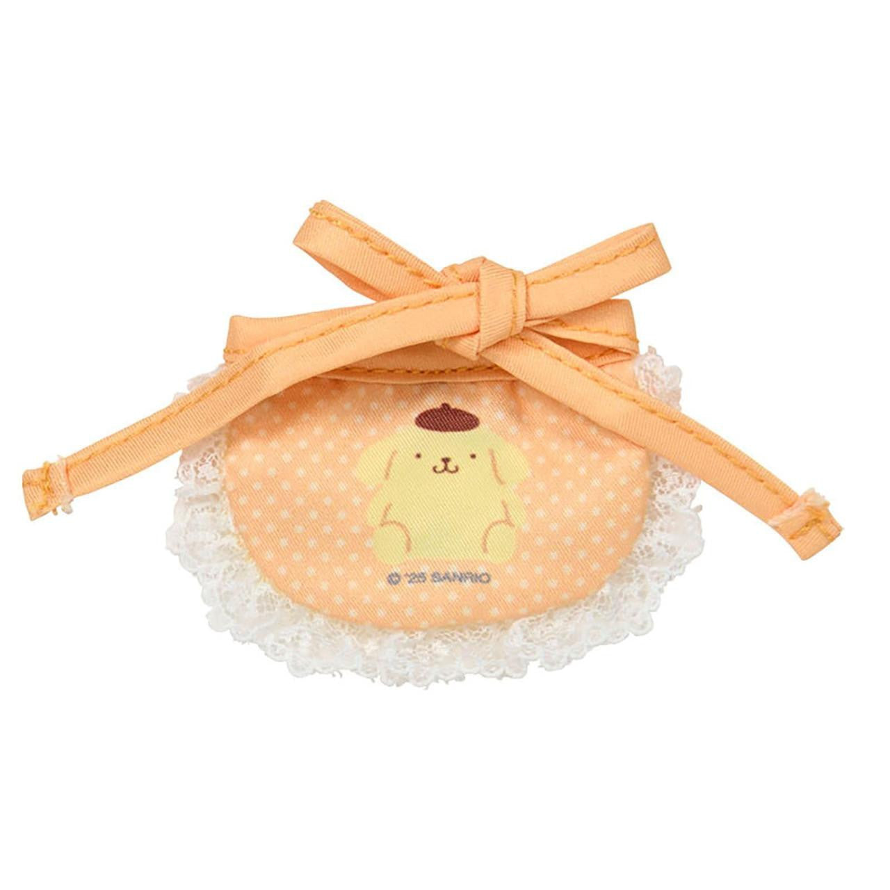 SANRIO | Pom Pom Purin Pompompurin Double Sided Dress-up Clothes - S/M 14.2 x 11.5 x 1cm (Pitatto Friends Bib)