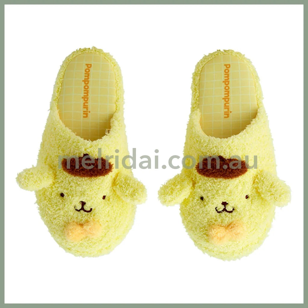 Sanrio | Pompom Purin Face-Shaped Slippers (Kids/Adult)
