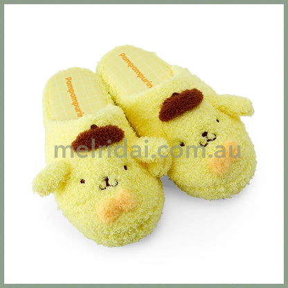 Sanrio | Pompom Purin Face-Shaped Slippers (Kids/Adult)