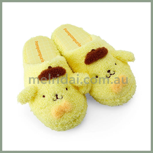 Sanrio | Pompom Purin Face-Shaped Slippers (Kids/Adult)