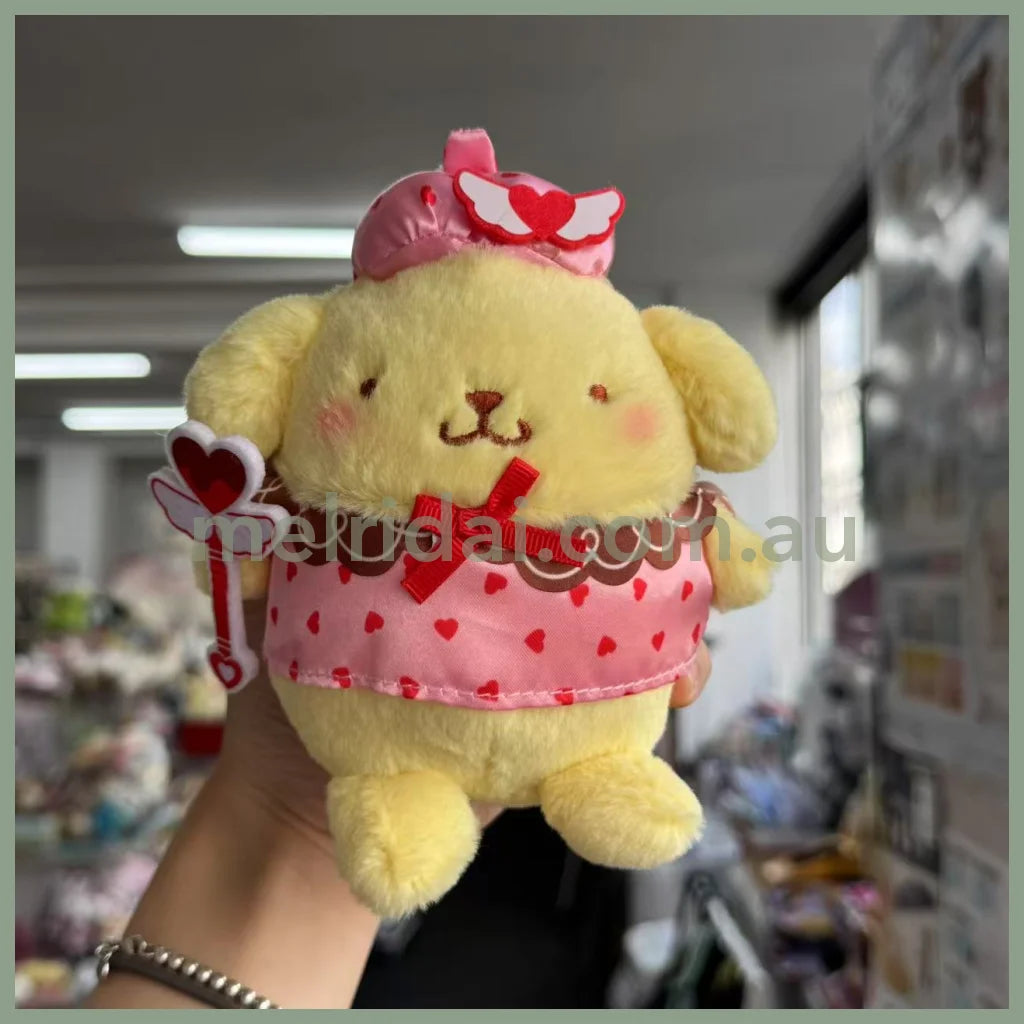 Sanrio | Pompom Purin Plush Keychain Mascot Holder 9.5 X 14.5 15.5Cm (Magical Heart)