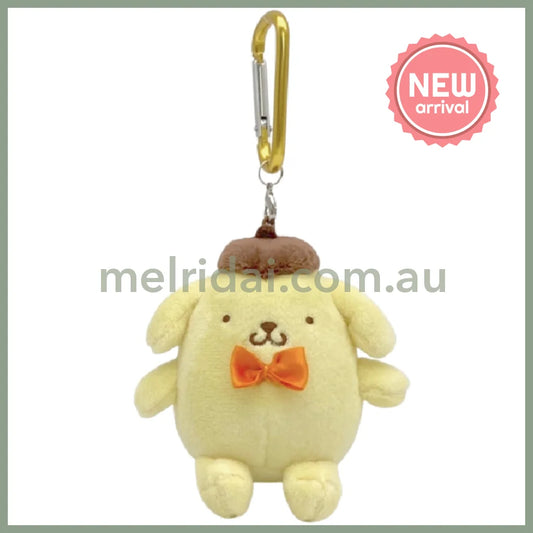 SANRIO | Pompompurin Mascot Holder Plush Keychain Bag Charm with Carabiner H9 x W9 x D6cm