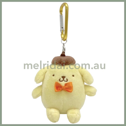 SANRIO | Pompompurin Mascot Holder Plush Keychain Bag Charm with Carabiner H9 x W9 x D6cm