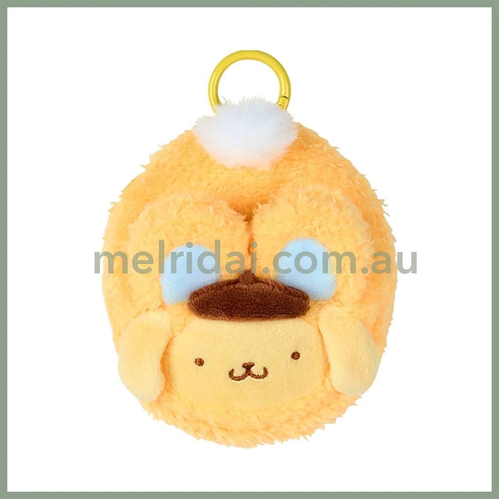 SANRIO | Pompompurin Mini Pouch Charm with Carabiner 10.5 x 10.1 x 7.2cm (Spring Rabbit)
