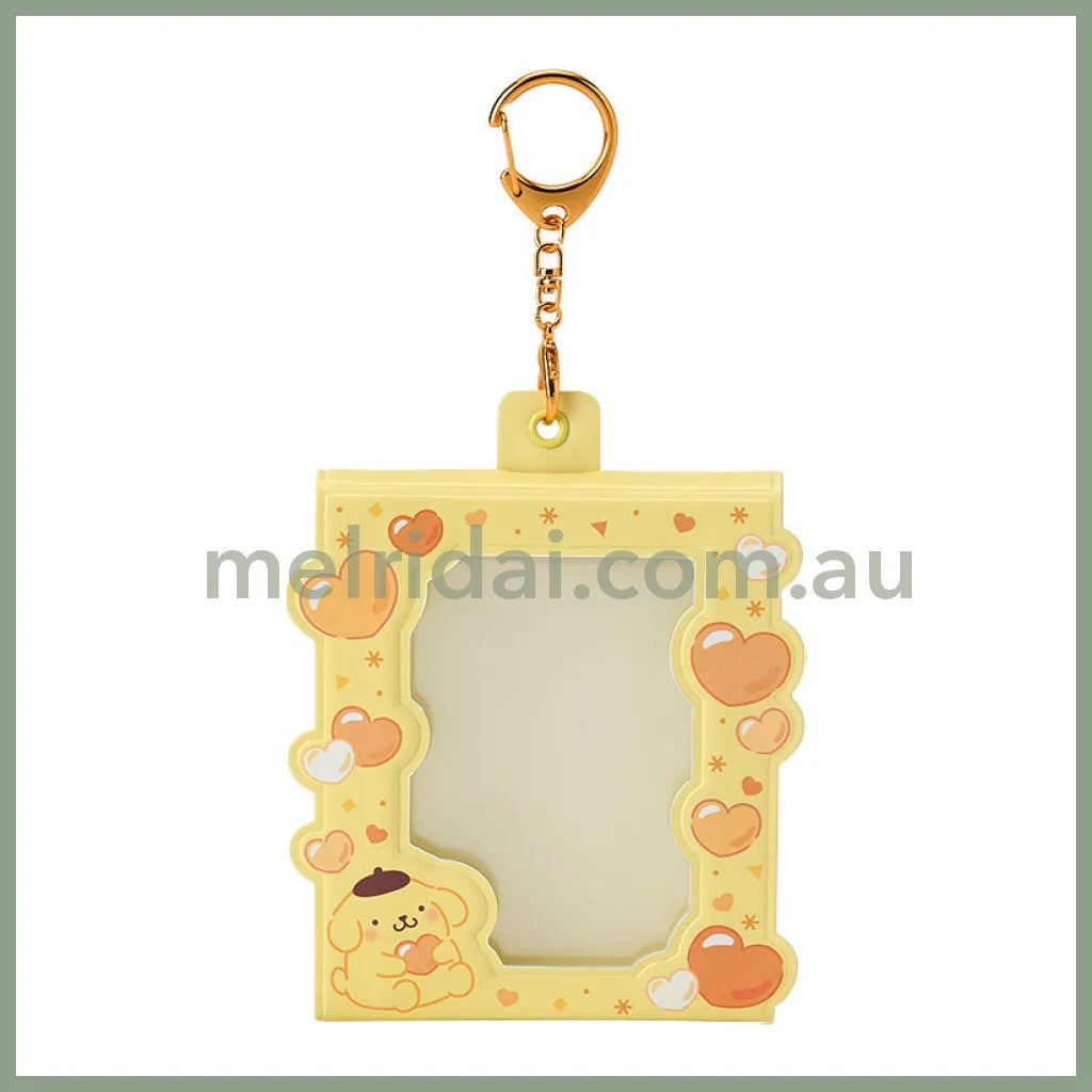 SANRIO | Pompompurin Pom Pom Purin Accordion Card Holder Keychain 10×1.3×10.8cm (Enjoy Idol - 8 pockets can store up to
