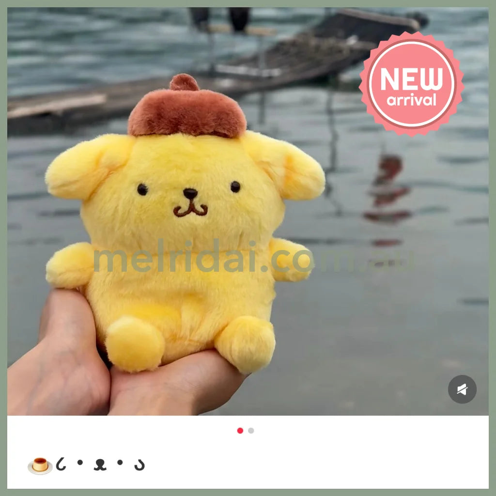SANRIO | Pompompurin Pom Pom Purin Fuwakuta Style Plush Doll 14.5 x 12 x 9cm
