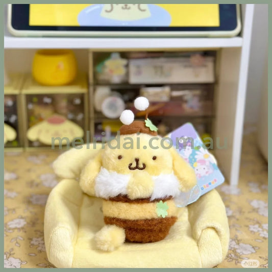 SANRIO | Pompompurin Pom Pom Purin Mascot Holder Plush Keychain Bag Charm (Flower Field Series)