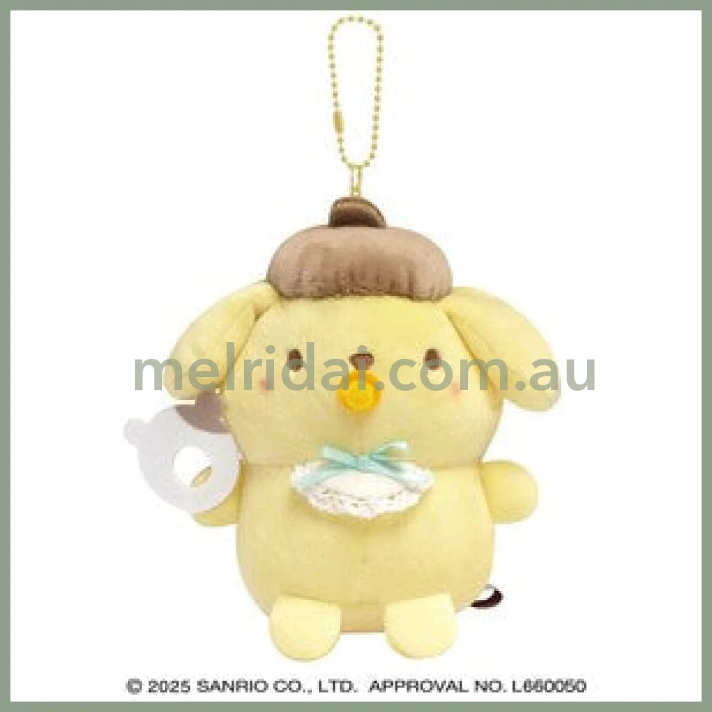 SANRIO | Pompompurin Pom Pom Purin Mascot Holder Plush Keychain Bag Charm H190×W140×90mm (Baby)