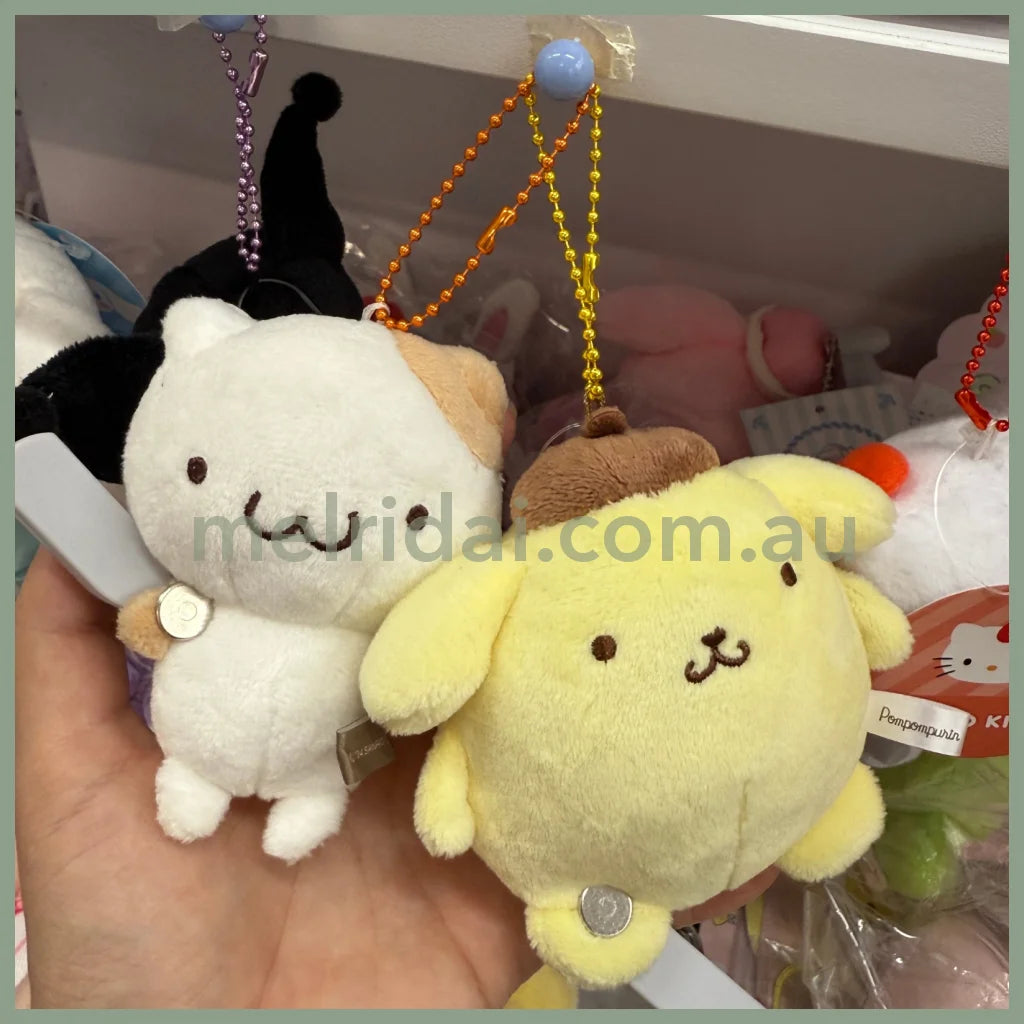 SANRIO | Pompompurin Pom Pom Purin Muffin Plush Mascot Holder Plush Keychain Bag Charm H12 x W8 x D5cm