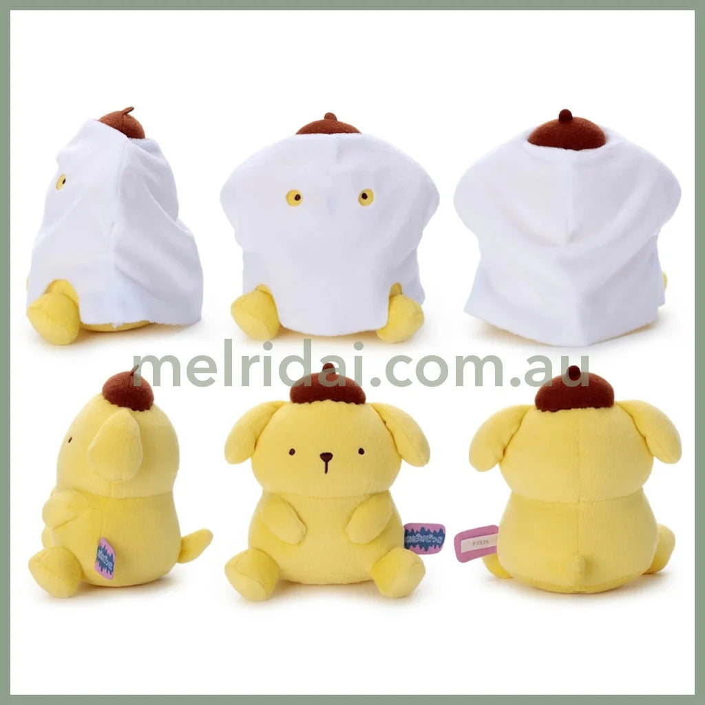 SANRIO | Pompompurin Pom Pom Purin Plush Doll Plush Toy 170 x 140 x 90mm (Cosplay Ghost Halloween)