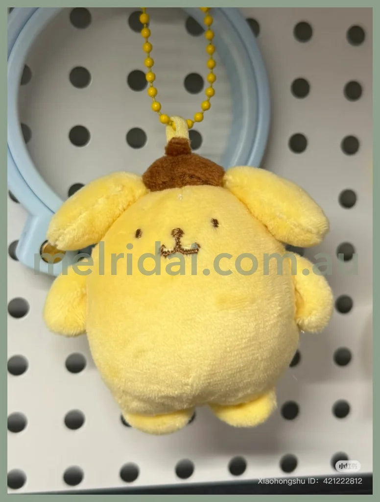 SANRIO | Pompompurin Pom Pom Purin Plush Mascot Holder Plush Keychain Bag Charm H12 x W8 x D5cm