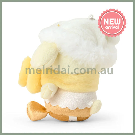 SANRIO | Pompompurin Pom Pom Purin Plush Mascot Keychain Bag Charm 107×90×130mm (Sparkling Winter)